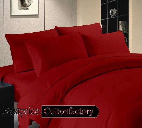 Super Soft Color"Queen Size" Hotel US Bedding Collection 1000TC 100%Cotton Solid 