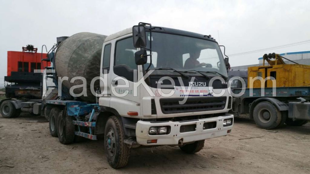 Used Isuzu mixer truck with 8-10CBM