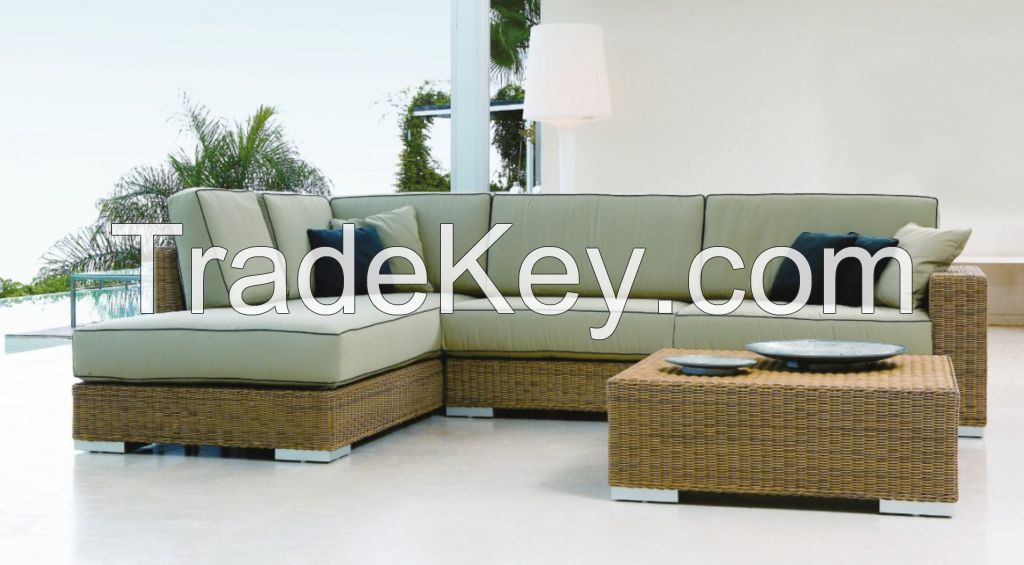 Outdoor furniture rattan sofa set