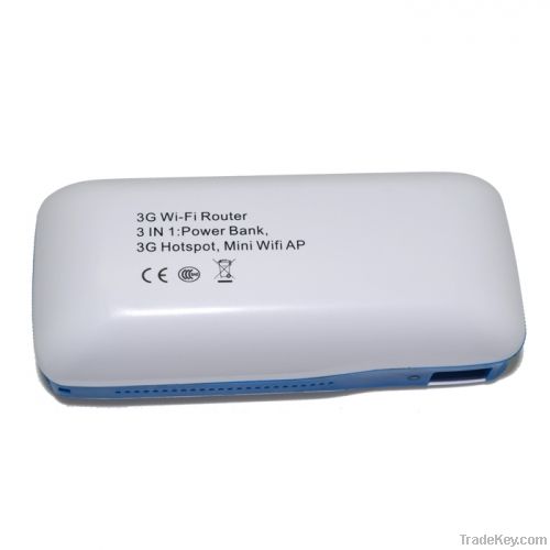 Wireless 3G Router Repeater w/4400mAh Battery