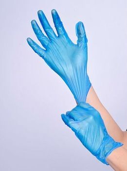 fast consumable healthy care PVC glove 