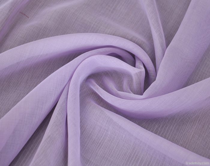 Spun Polyester Voile Fabric