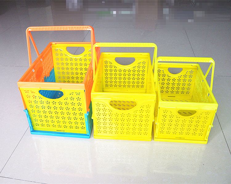 China plastic folding basket company wholesalers size H19CM