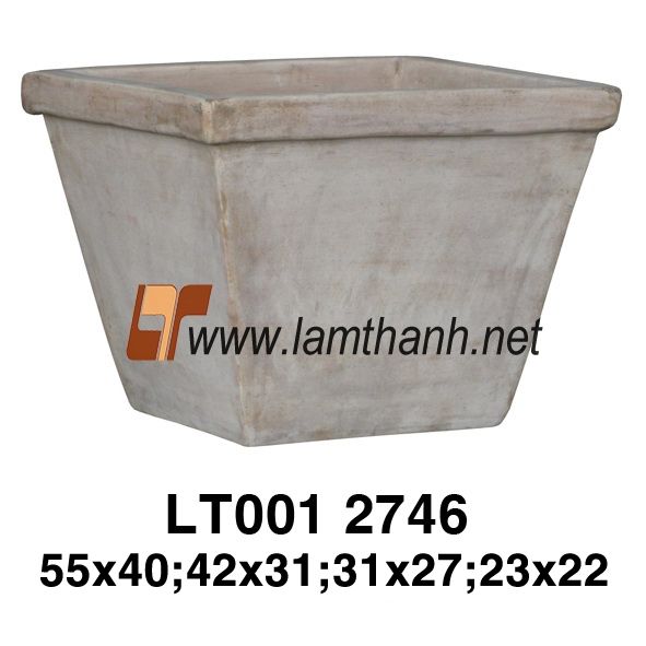 Vietnam Chocolate Clay Rectangle Pot