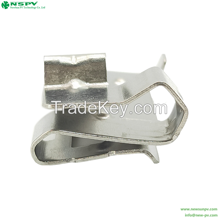 Solar Cable Management Clip Solar PV Wire Fastener Clips Stainless Steel Clips