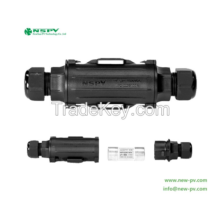 High Current Solar Fuse Connector 1500VDC 100A New Arrivals Solar Fusible Link