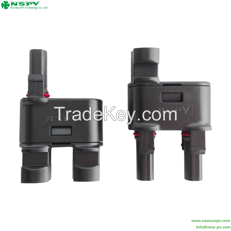 1500VDC Solar 2 To 1 Branch Connector Photovoltaic Branch Connector For Solar Energy System