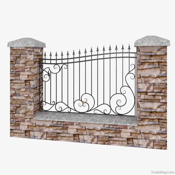 wrough iron fence