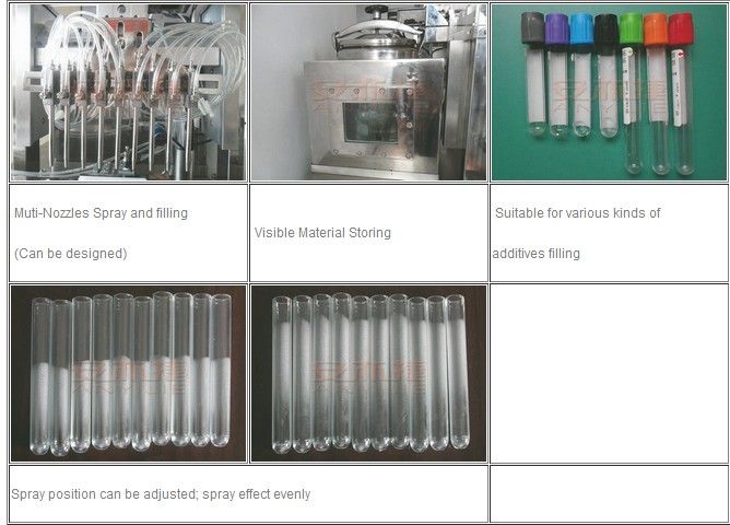 KT10 Blood Collection Tube Spray and Filling Machine