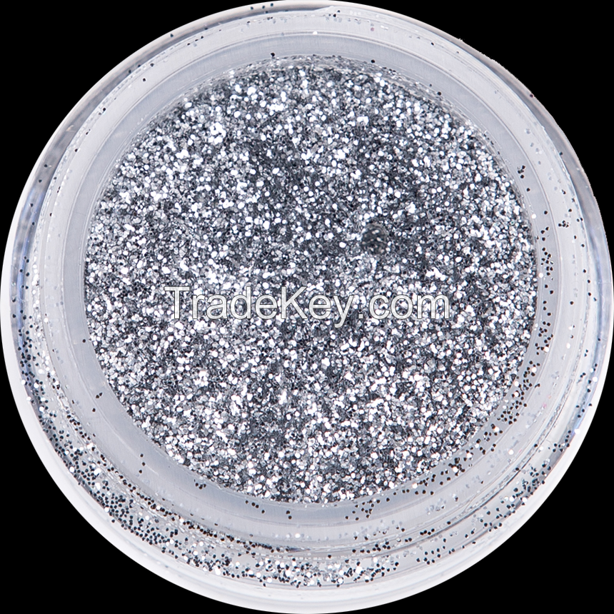 Mirror Silver Glitter