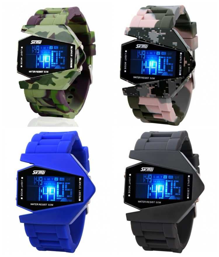 50M Water Resistant Fashion LCD Movement Men Military Watches