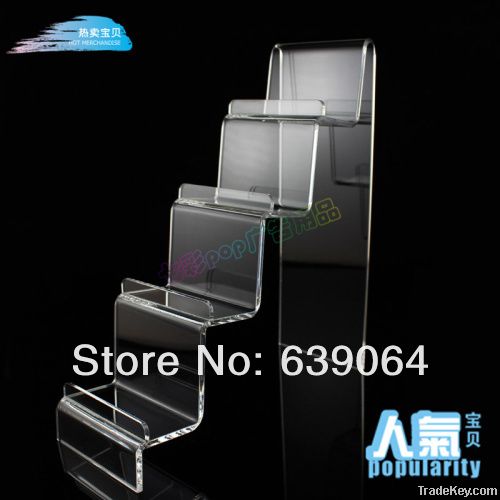 Free shipping popular Acrylic four layers display case for wallet