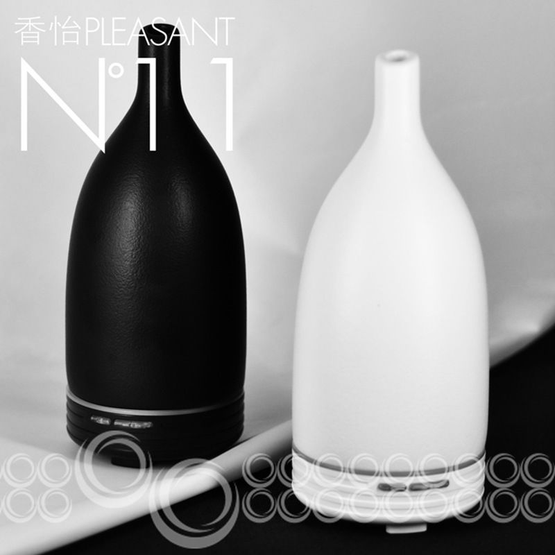 Hottest Aroma Diffuser Electric Scent Diffuser w/Natural Porcelain Case,Ultrasonic Perfume Oil Nebulizer -CERAMIC AROMISTER