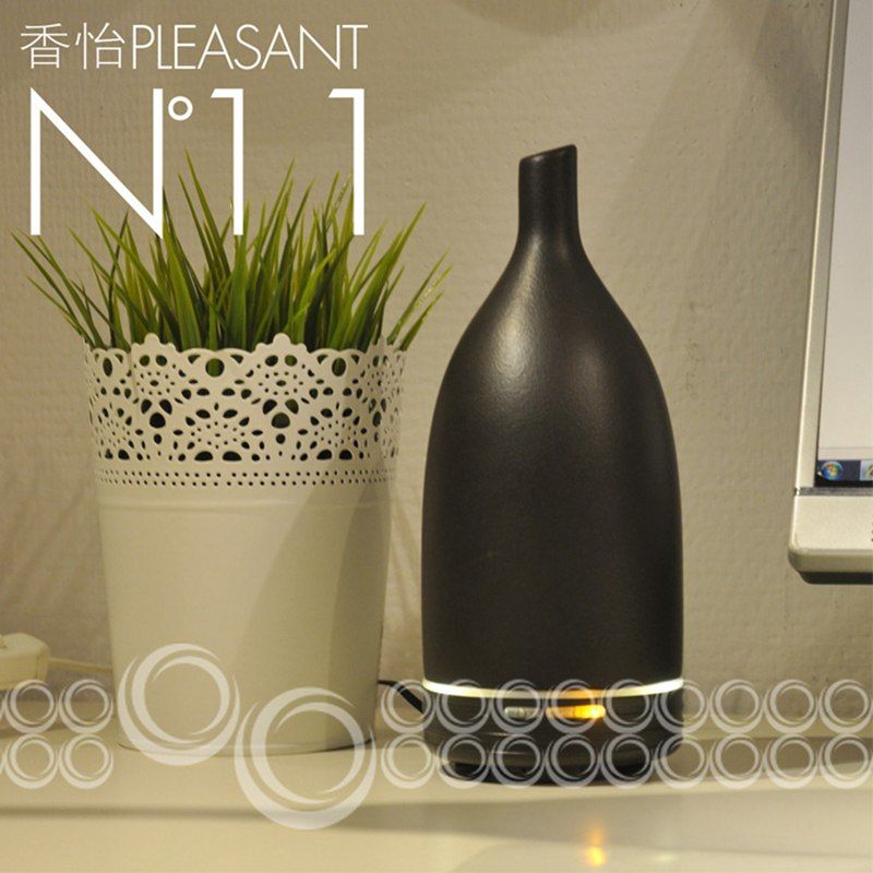 Hottest Aroma Diffuser Electric Scent Diffuser w/Natural Porcelain Case,Ultrasonic Perfume Oil Nebulizer -CERAMIC AROMISTER