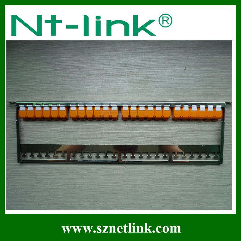 New arrival, 0.5u" 24port modular patch panel cat6a