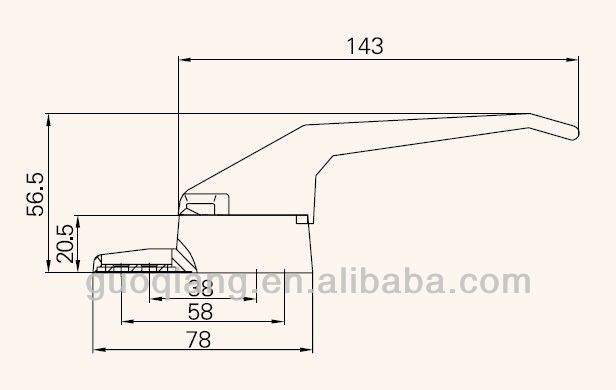 UPVC Window Handle