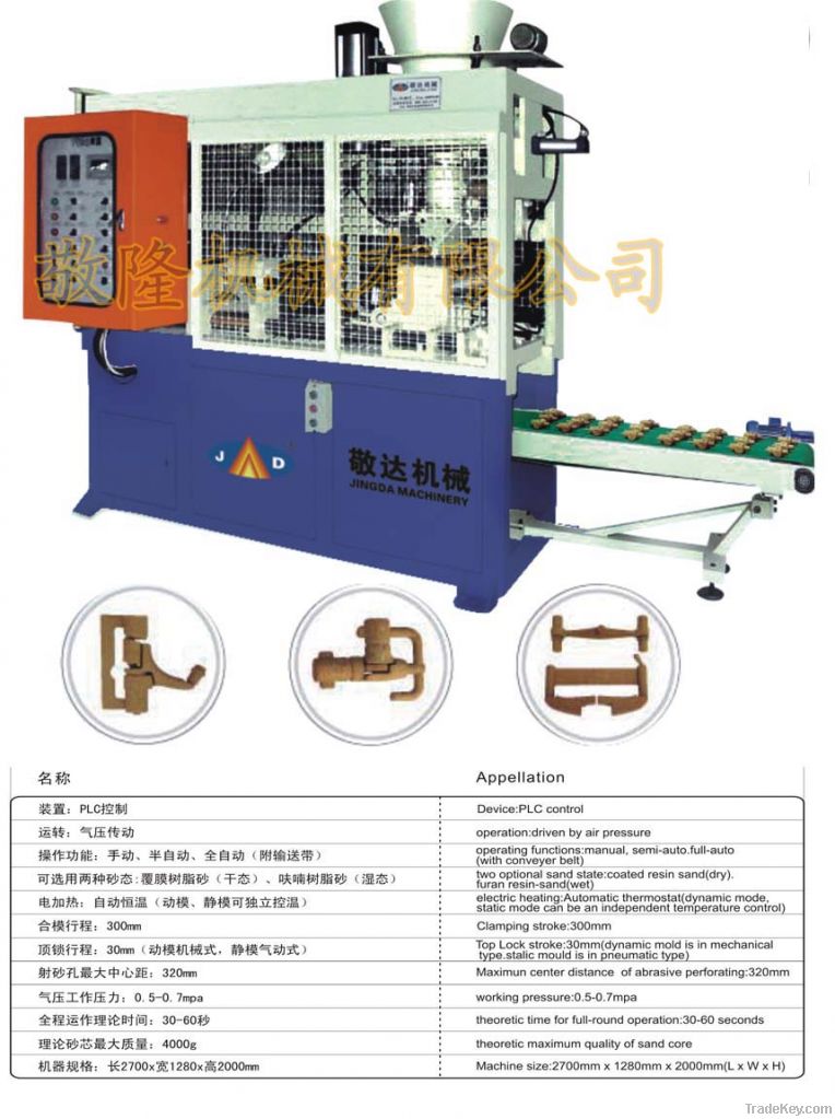 Automatic core shooting machine