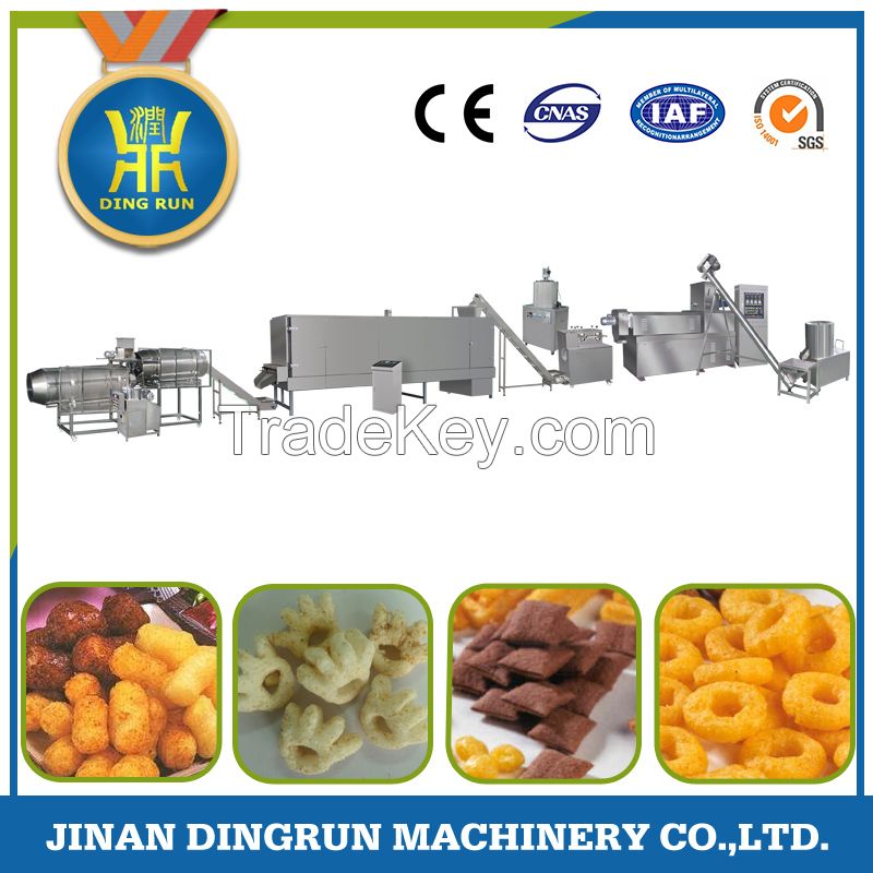 Puff corn snack extruder machine