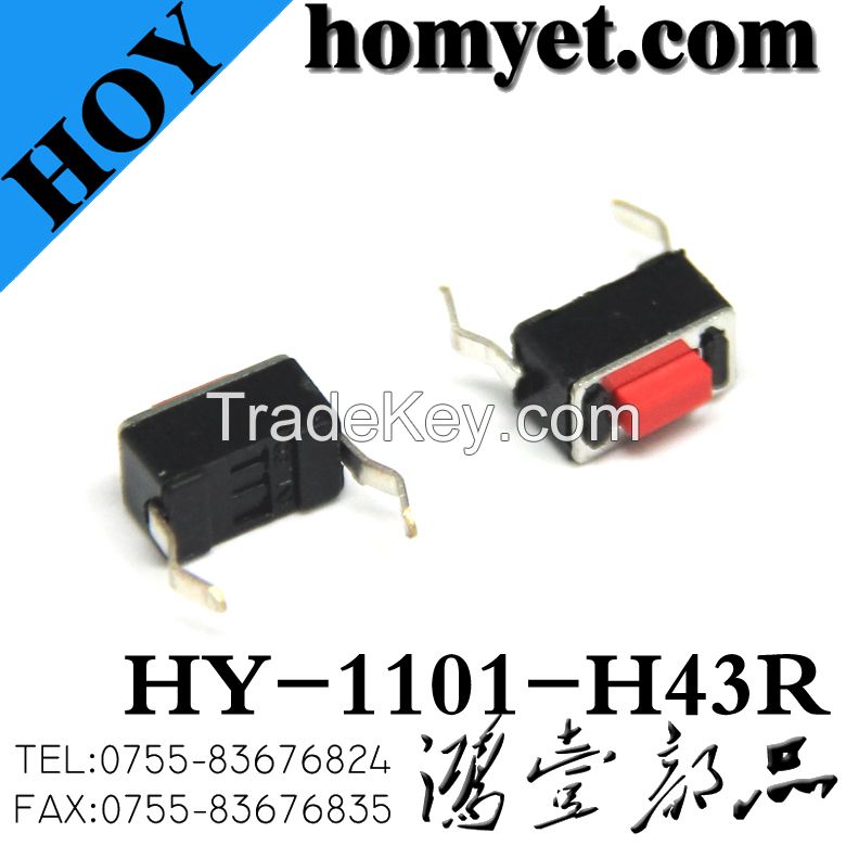 China Manufacturer 2 Feet 3*6 Tact Switch with DIP Type for GPS Accessories (HY-1101-H43R)