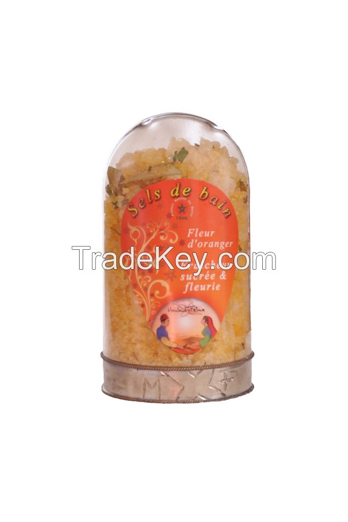 Natural Bath Salt enriched with argan oil