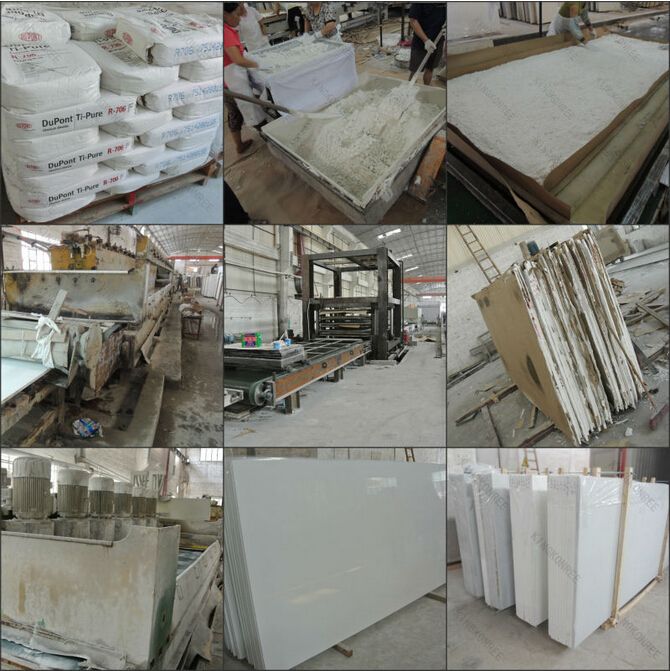 Wholesale engineered polished artificial quartz stone