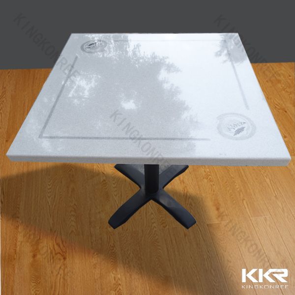 Kingkonree 70x70cm solid surface dining table designs