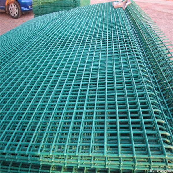 Green security fence panel/black weld mesh net/fence mesh price