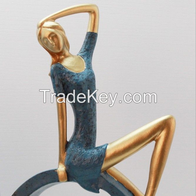 Custom resin ballet dancing interior decoration