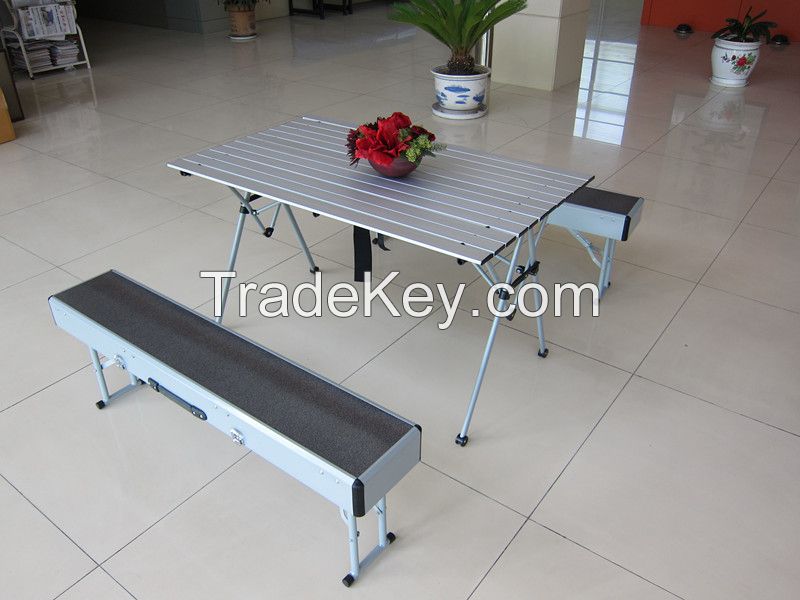 aluminium folding table and chairs