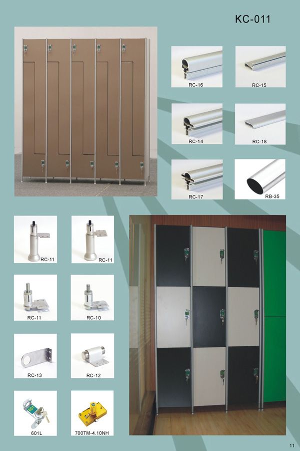 Solid Color Formica HPL Locker for Supermarket/ Gym/Spa