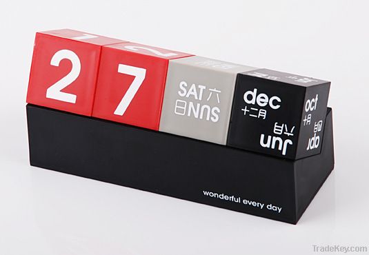 The DIY desktop calendar, desk calendar blocks