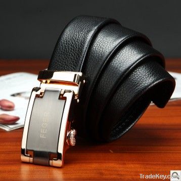 Automatic Buckle Men Leather Belt