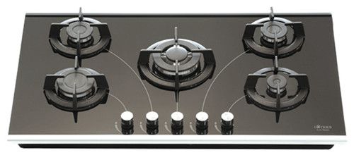 gas hob with glass top