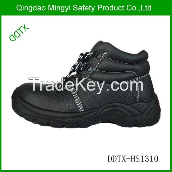 2014 fashion genuine leather PU sole safety shoes