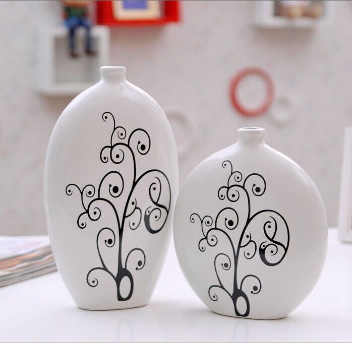 ceramic classcial home decoration big vase three set