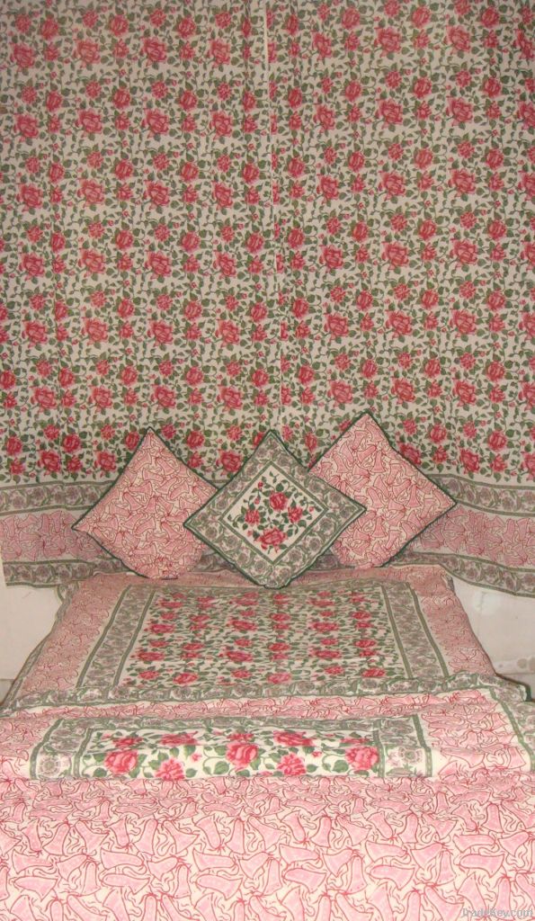 Block Printed Bed Spread