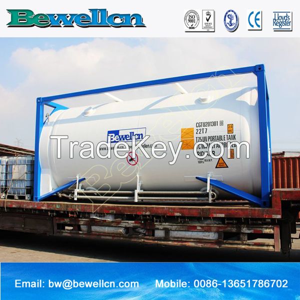 20m3 liquid oxygen ISO tank