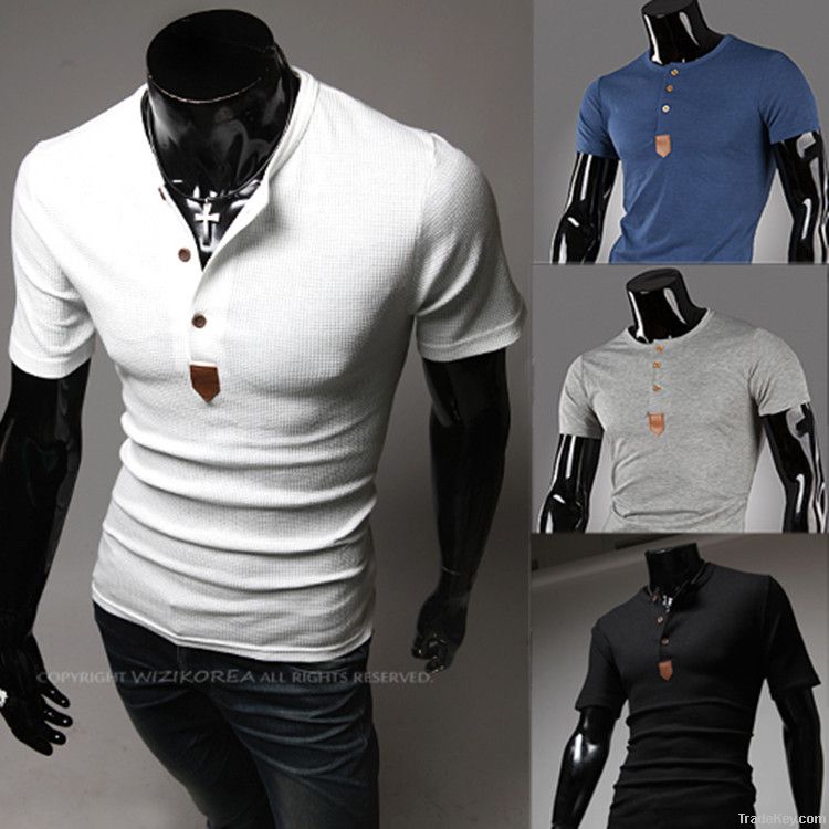 Men's personality entrance guard short sleeve T-shirt