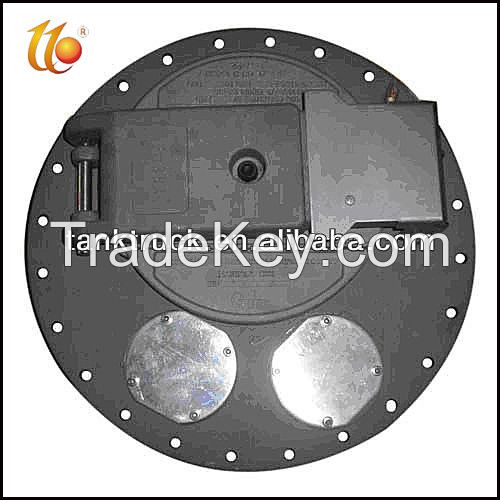 Petroleum tank truck manhole cover