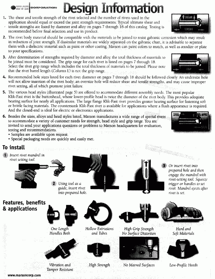 Aluminum Fasteners Section 1