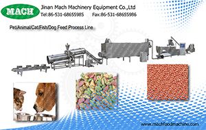 pet dog fish food snack food extruder processing machine