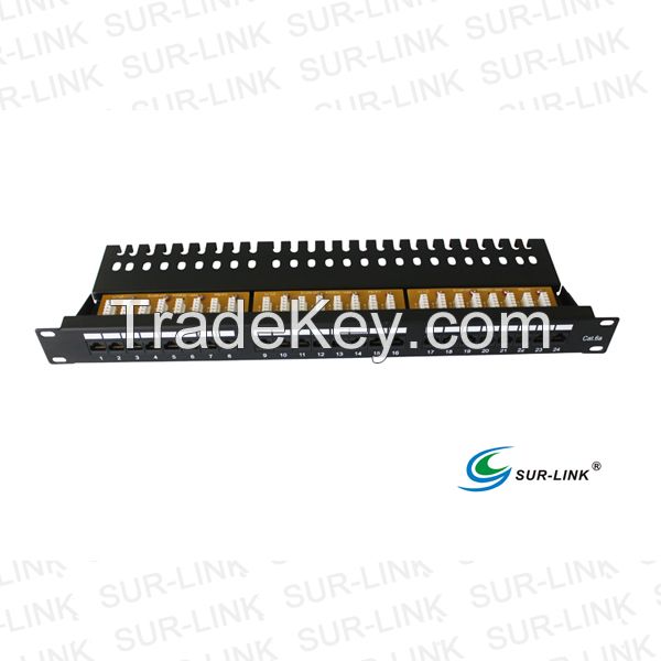 UTP Cat.6A Patch Panel 24 port 