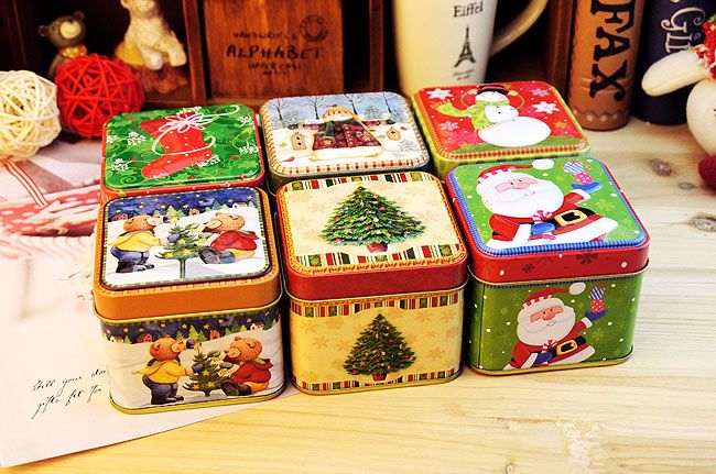 christmas tin box