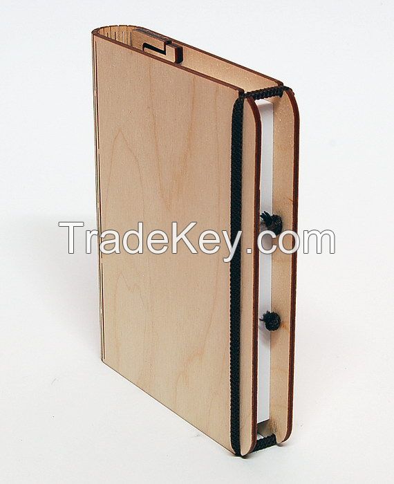 Laser cut wooden plain paper block holder without design