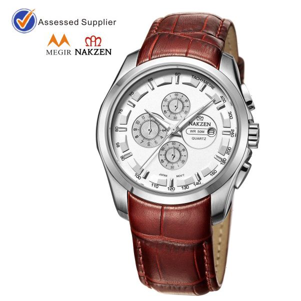 Genuine Leather  Sport Watch