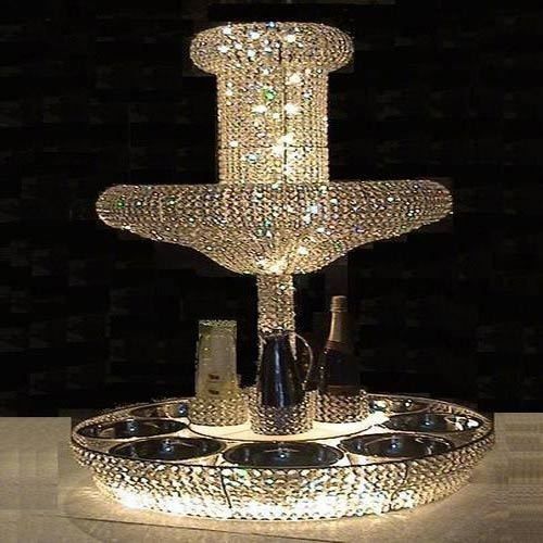 Chandelier table centre piece stands, crystal lamps, crystal tealight