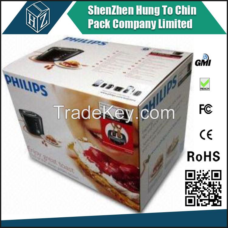 Retailer foldable color corrugated box hot sale corrugated paper box