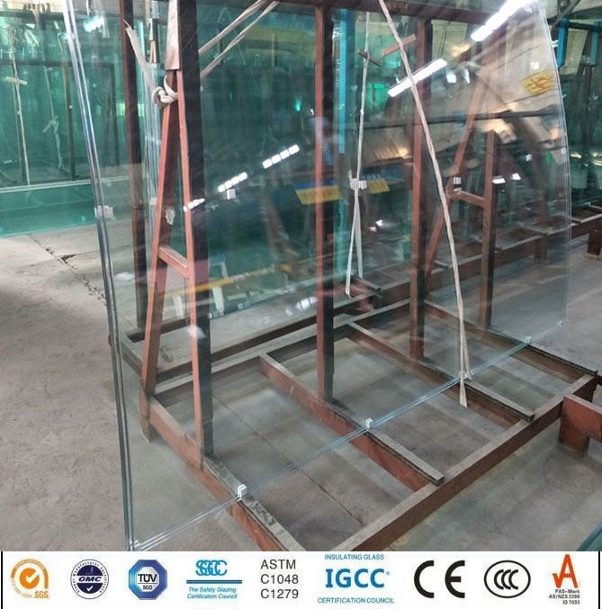 8mm Clear Falt and Curved Tempered Float Glass Price for Commercial Bu