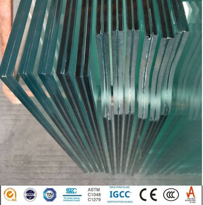 Flat Shape Building Glass Float Laminated Safety Glass for Sale