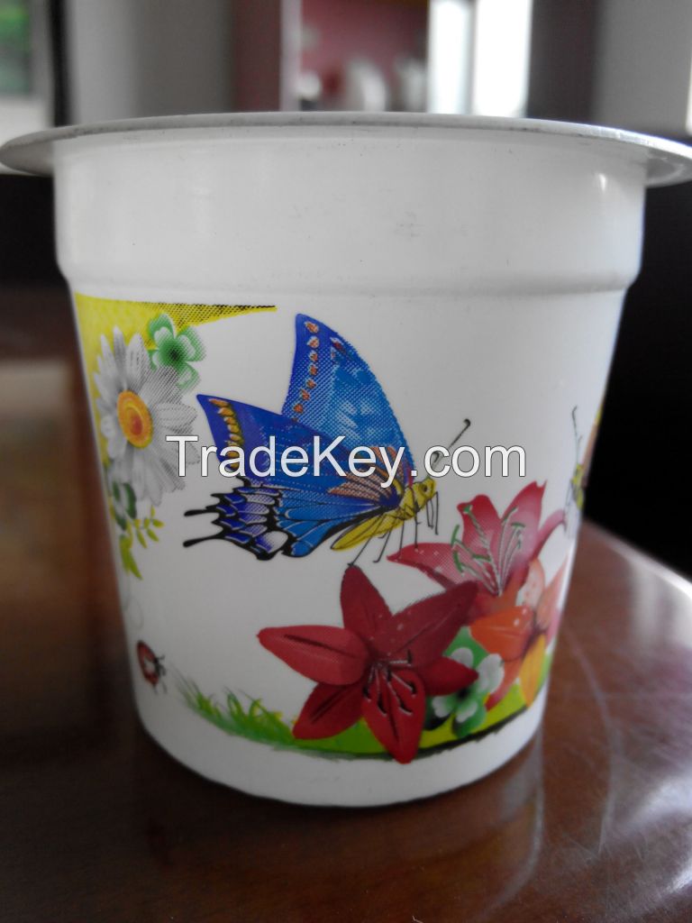 DAKE-150 plastic cup offset printing machine for PP cup, ice cream cup